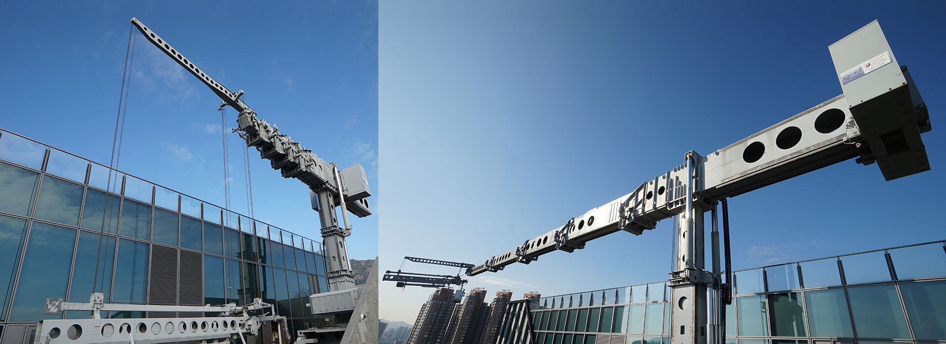 Gondola systems on Hong Kong high-rise facades