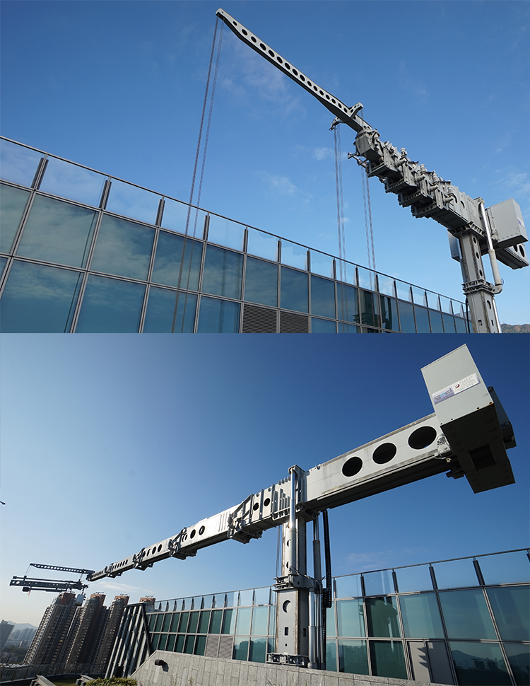 Gondola systems on Hong Kong high-rise facades